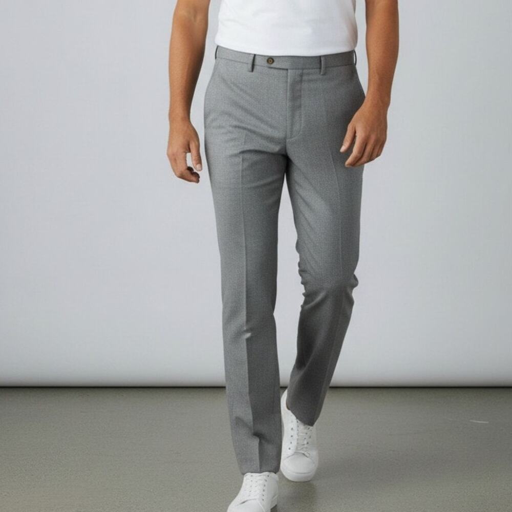 NWT Lauren Ralph Lauren Dress Pants Mens 40x32 Light Gray Classic Fit Stretch